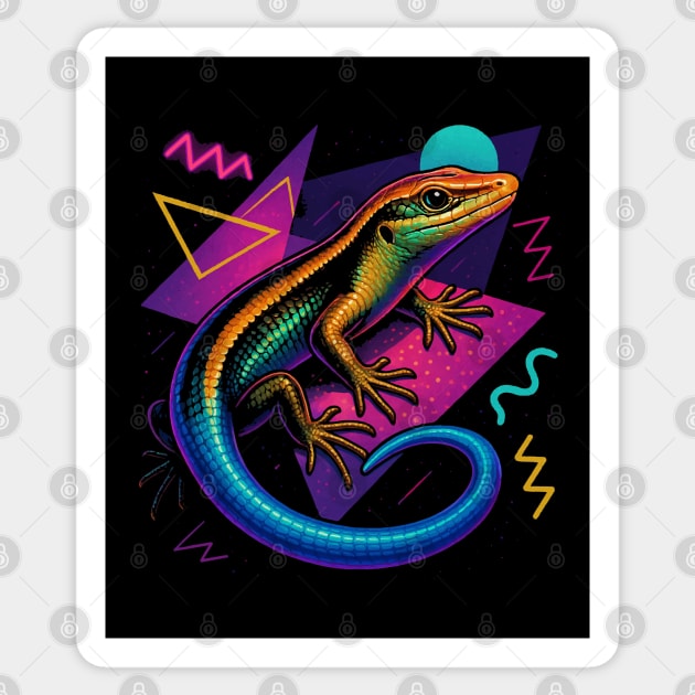 Blue Tail Skink Sticker by Reptiq's Store
